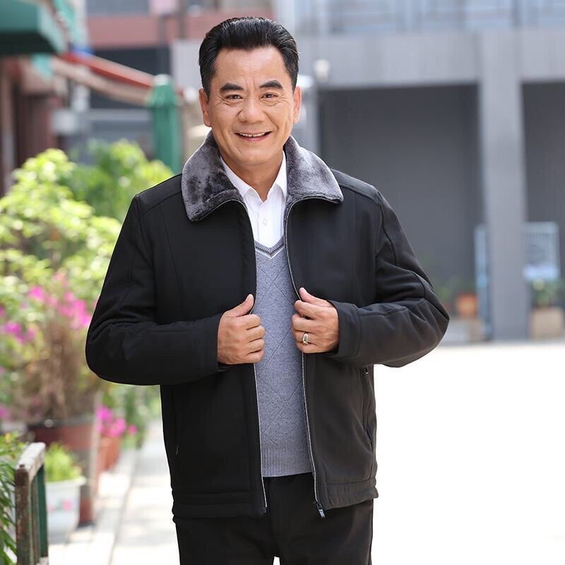 Áo khoác lót lông tặng bố