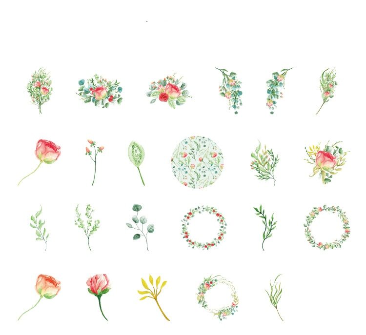 Hộp 45 hình dán sticker trang trí