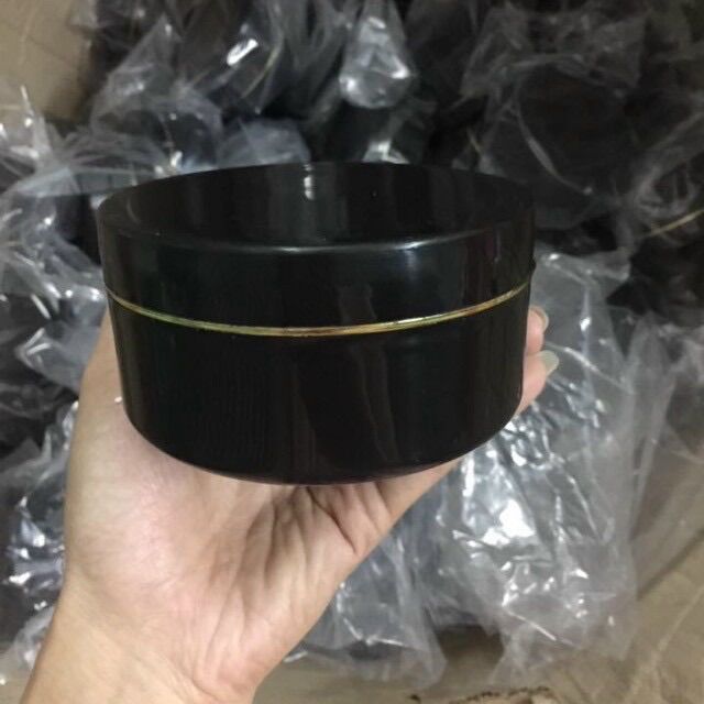 Lẻ hủ đựng nhựa kem 200g màu đen độn đáy