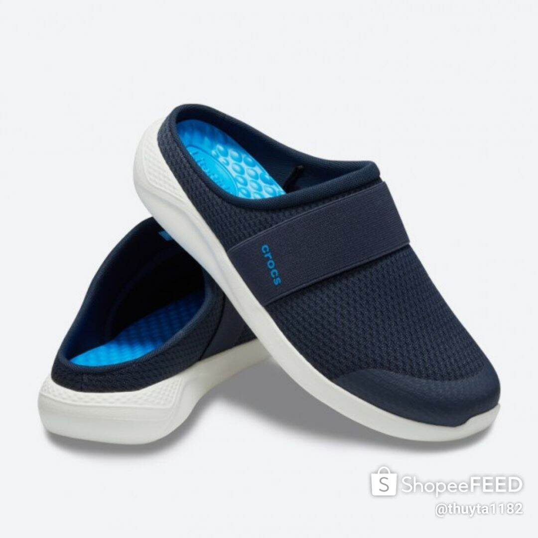 Giày sục nam crocs literide mule màu navy