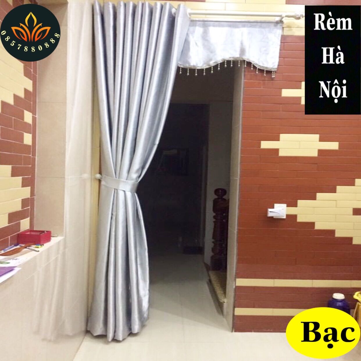 Rèm cửa 3 lớp, rèm vải gấm che nắng