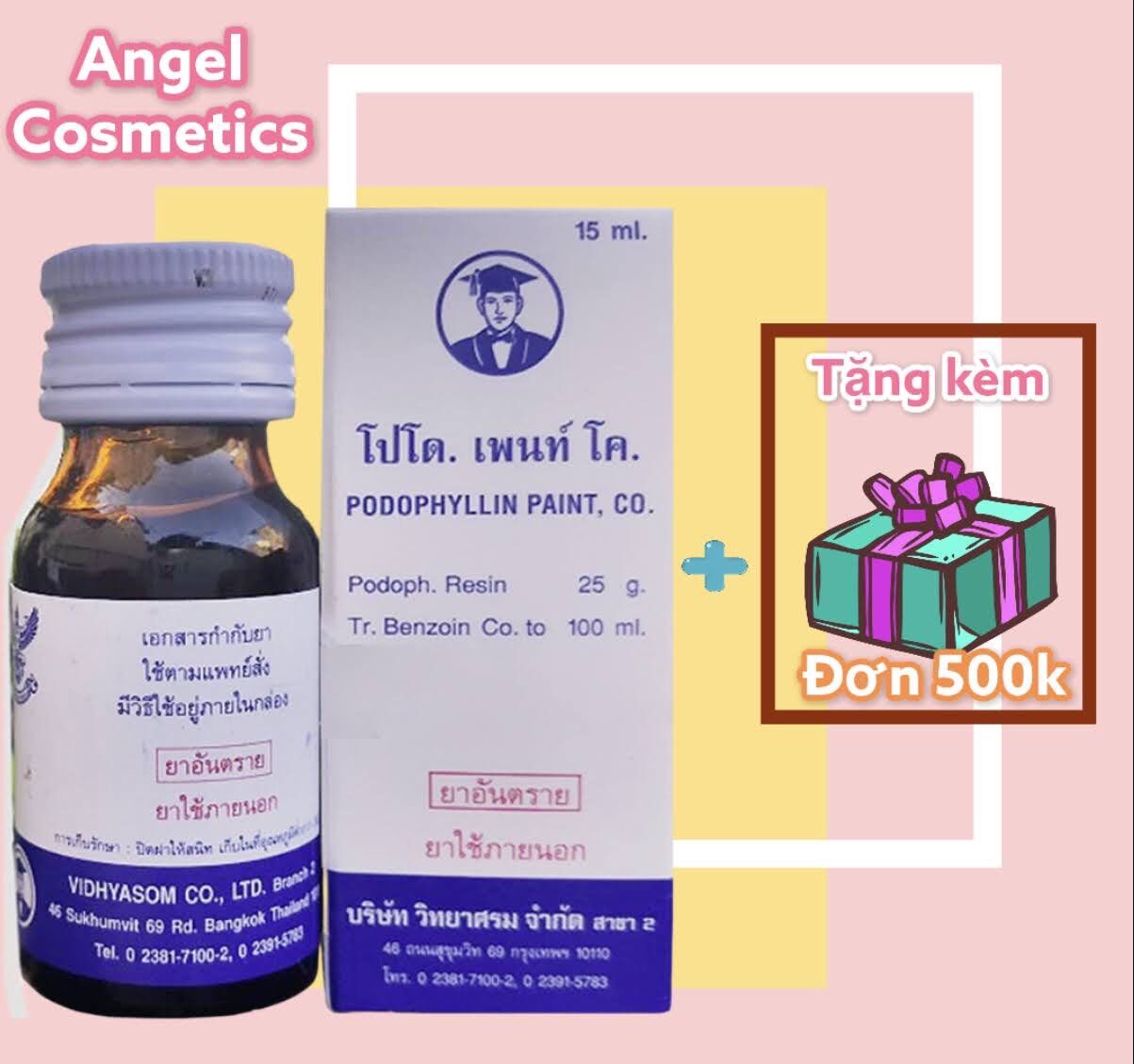 PODOPHYLLIN 25 BÔI MỤN CƠM , MỤN CÓC , SÙI MÀO GÀ [CHÍNH HÃNG]