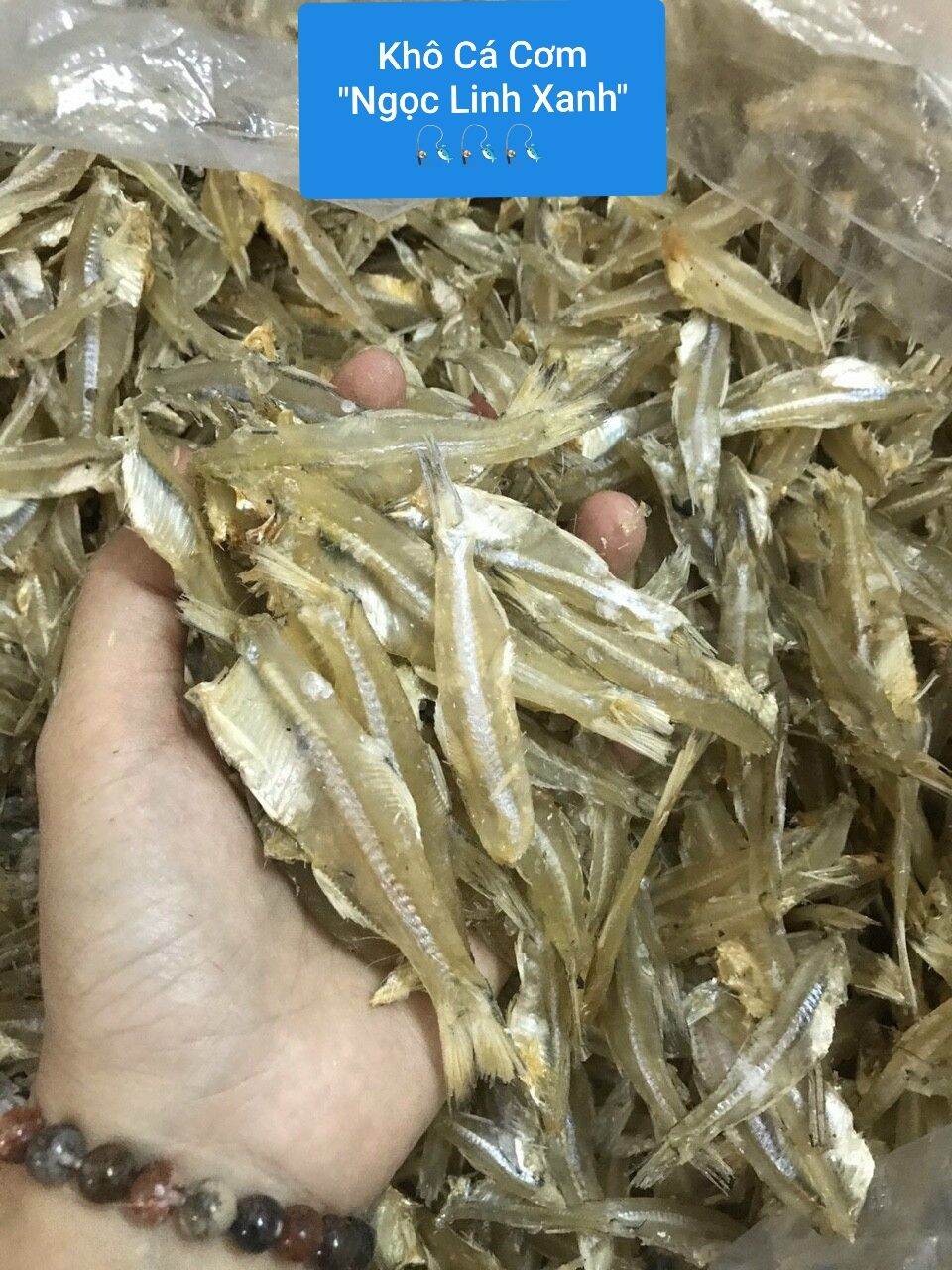 Khô cá cơm trắng phú QUỐC loại 1(bao ăn)300g/63k