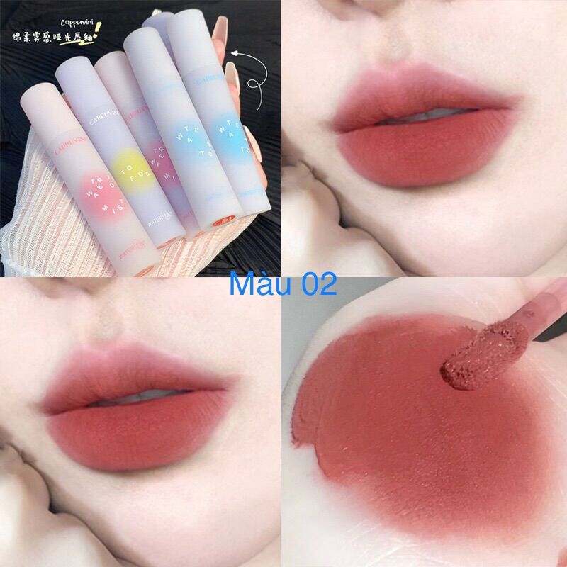 Son Kem Lì Cappuvini Air Mist Delicate And Soft Mềm Mịn Môi