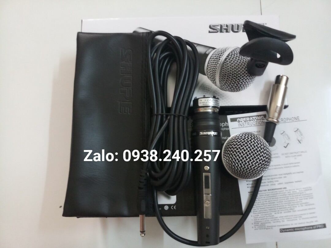 [KÈM DÂY]Micro karaoke có dây shure SM58 hát hay, hút âm