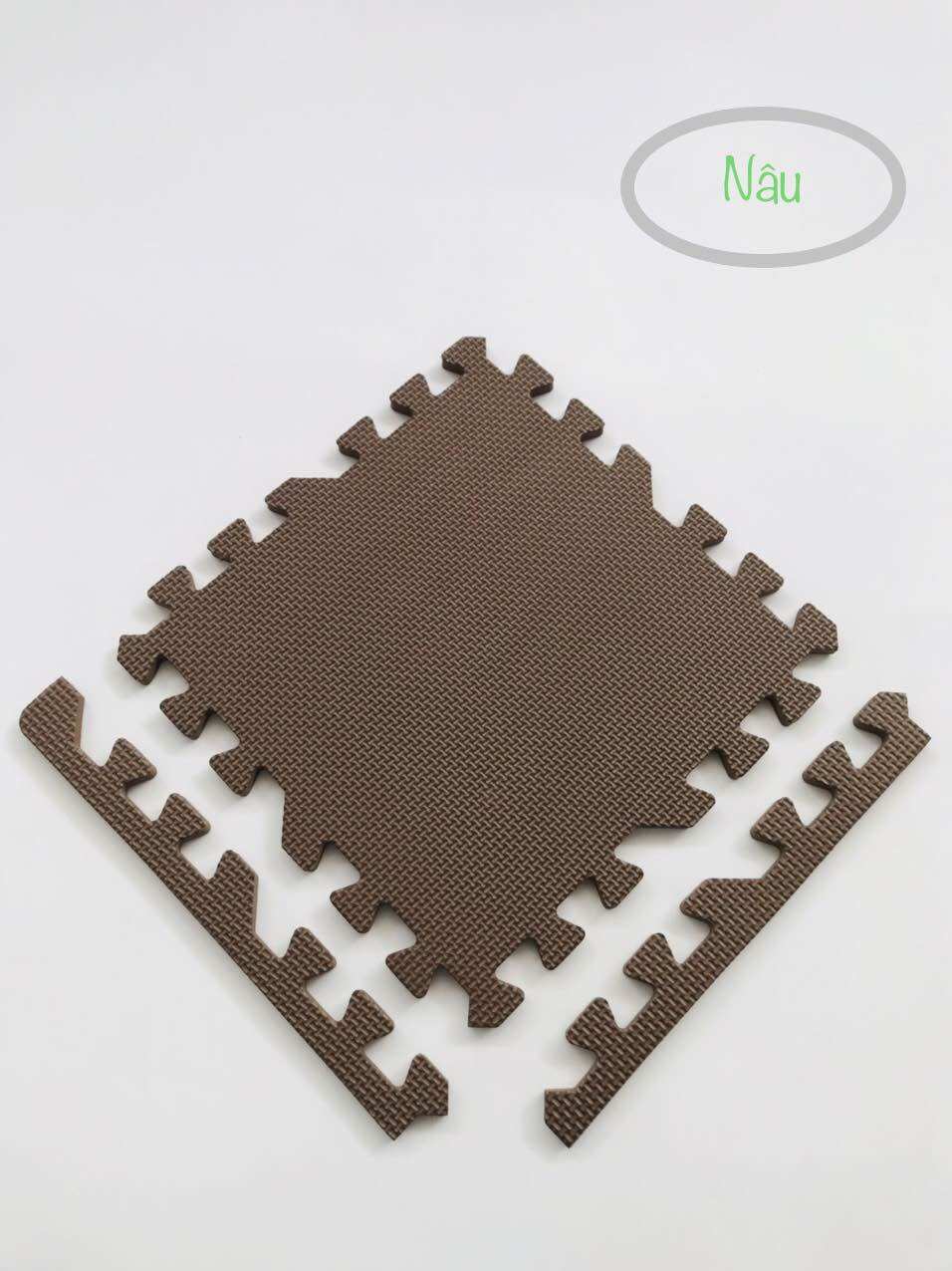 set 20 và 30 tấm Thảm xốp 30×30cm dày 1cm( nâu đỏ và kem)