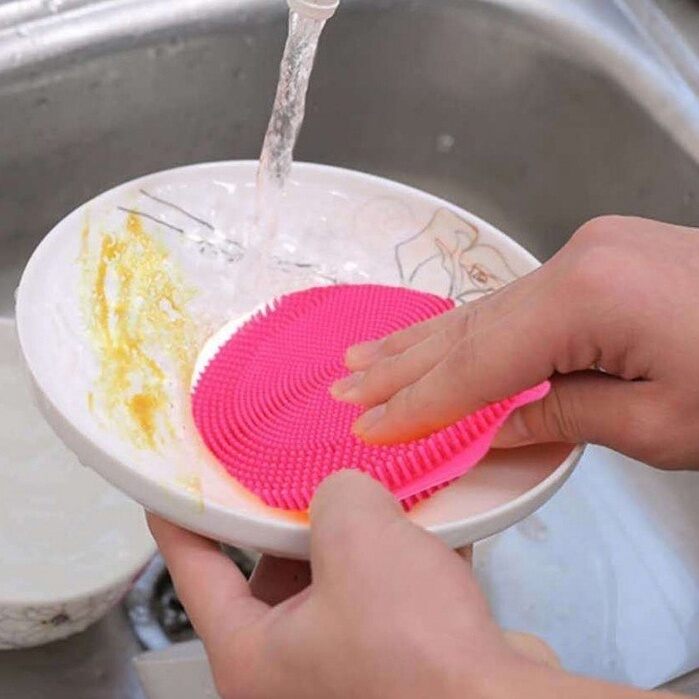 Miếng rữa chén bát silicon dụng cụ rữa bát siêu bền