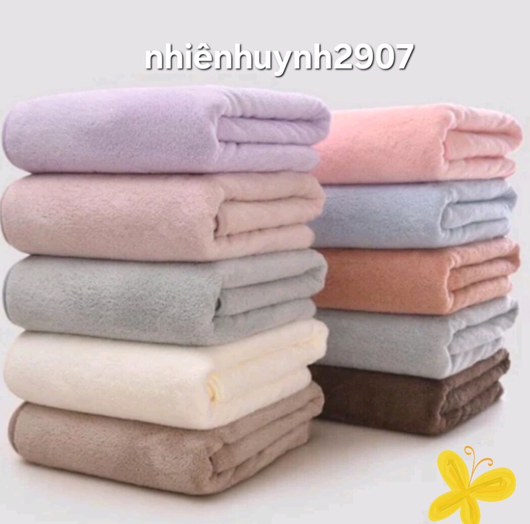 Khăn Tắm Lông Cừu Hàn Quốc 70×140cm mềm mại.