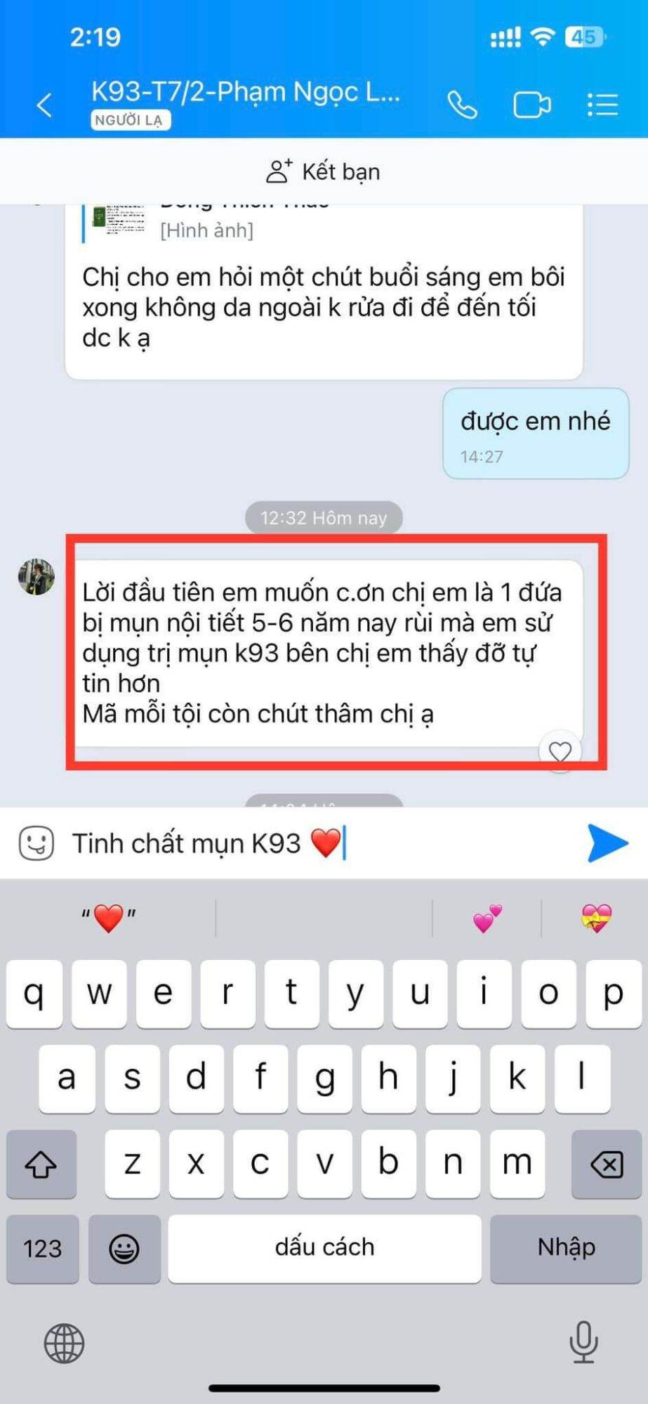 Tinh chất mụn K93