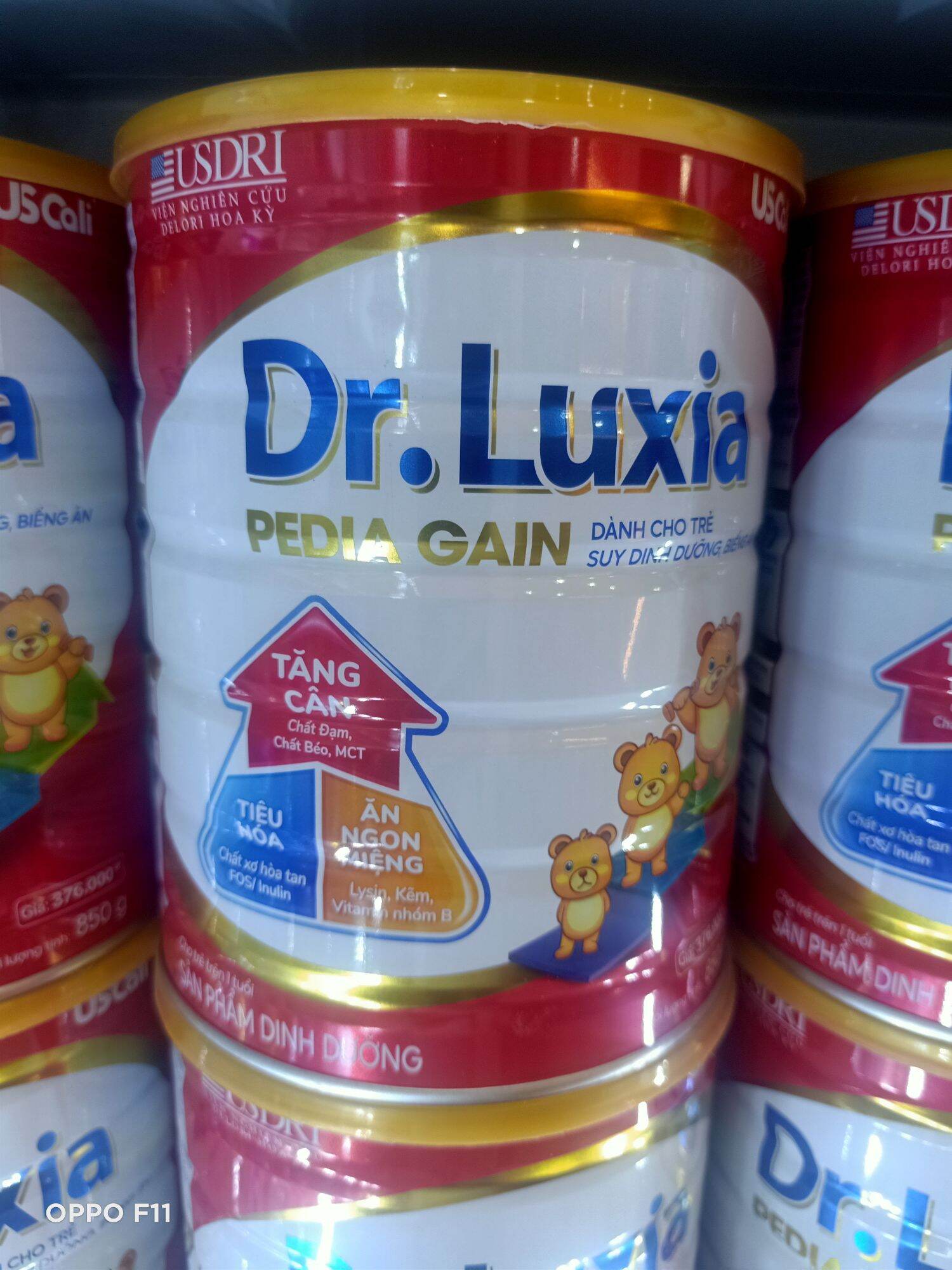 sữa bột Dr luxia pedia gain 850g date mới nhất