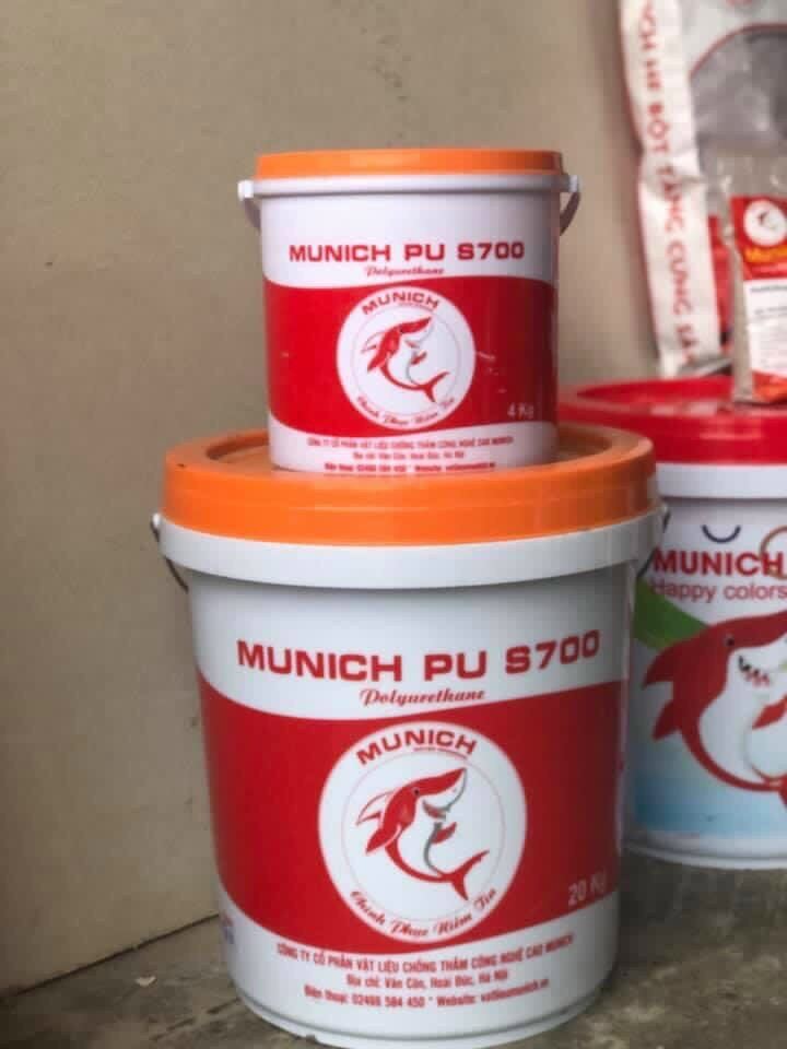 Chống thấm Tường ngoài Munich PU S700 4kg