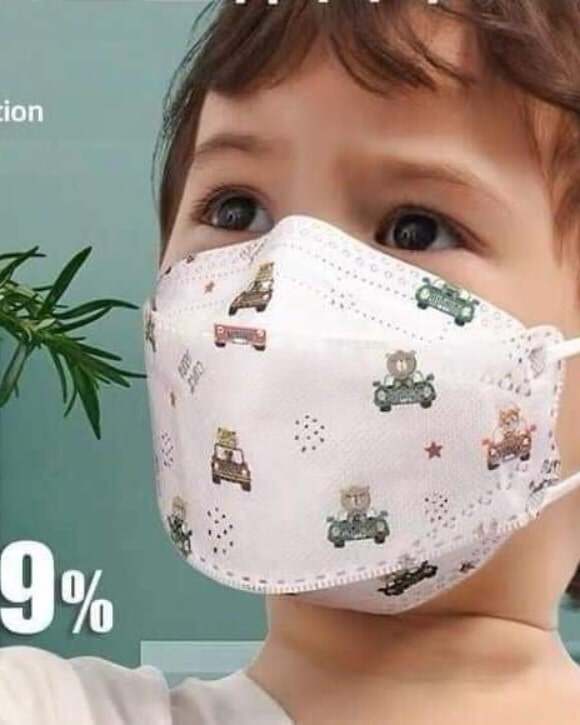 Khẩu trang 4D trẻ em chính hãng 1 bịch 10 chiếc