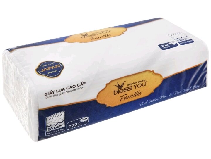 KHĂN SOFTPACK BLESS YOU FAMILLE 200 TỜ