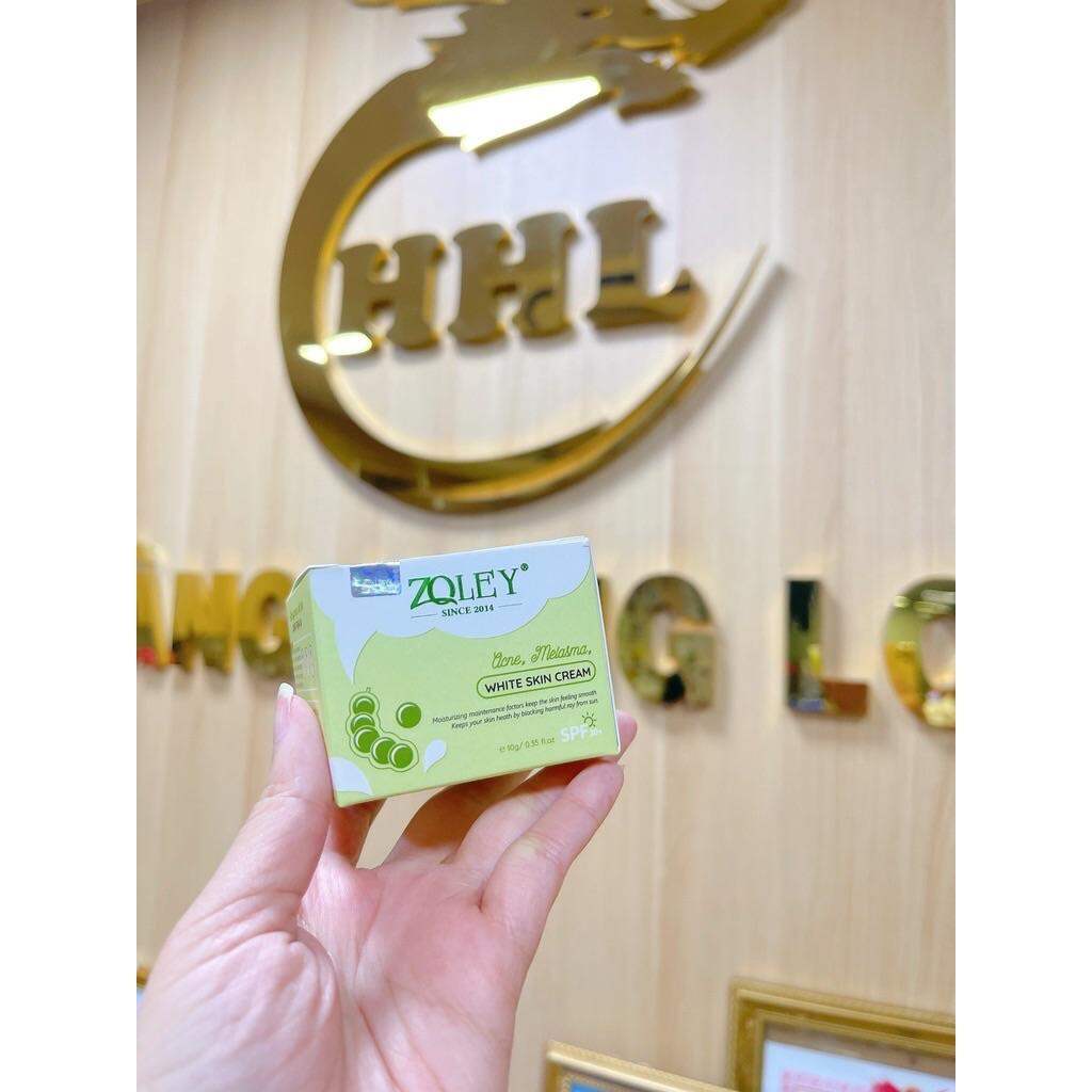 Kem Dưỡng Trắng Da Giảm Mụn Thâm ZOLEY 10g ( Face Zoley Xanh )