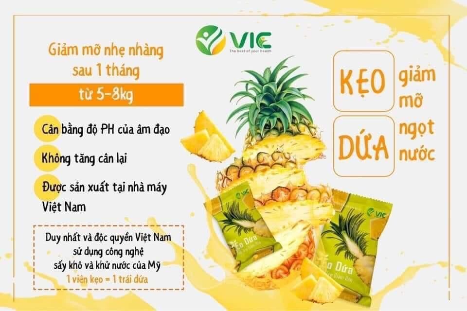 Kẹo dứa giảm cân 28 viên
