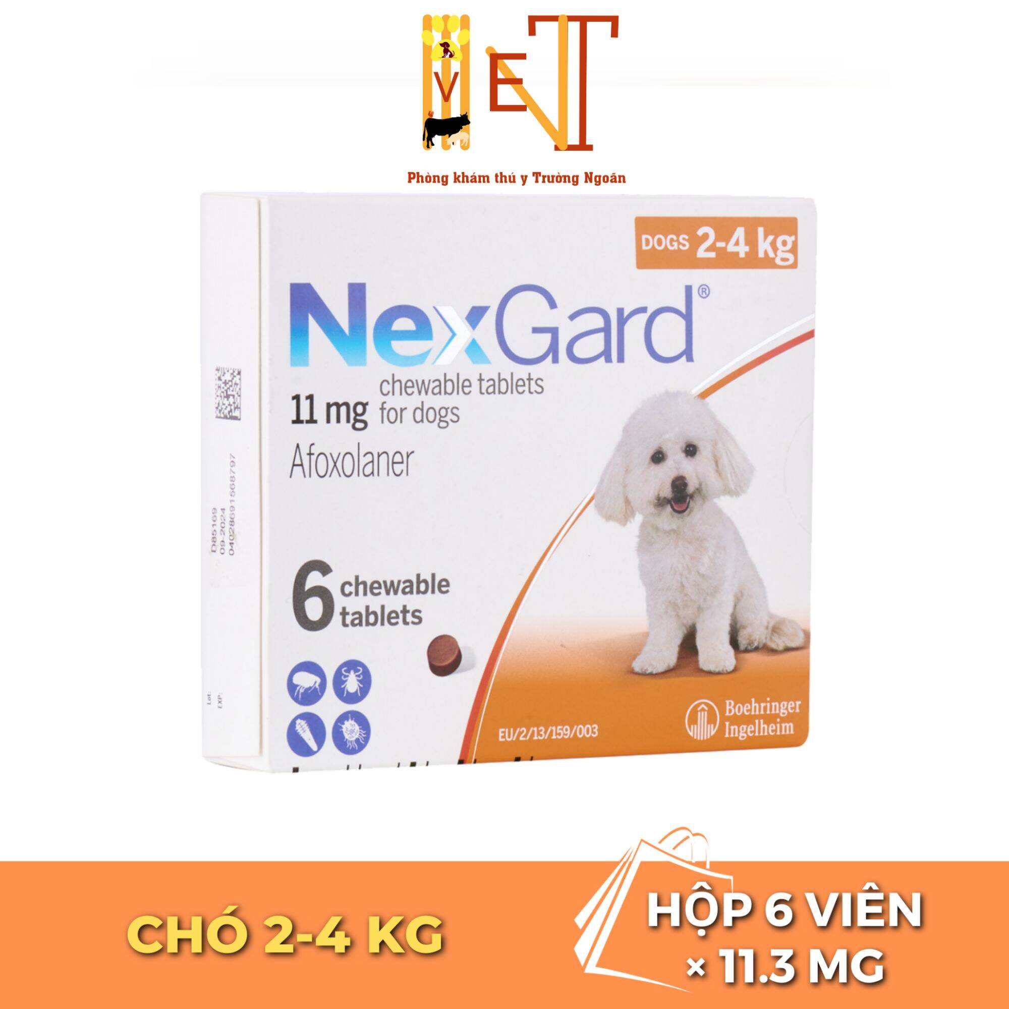Next Gard phòng trị ve, rận cho chó - 1 viên