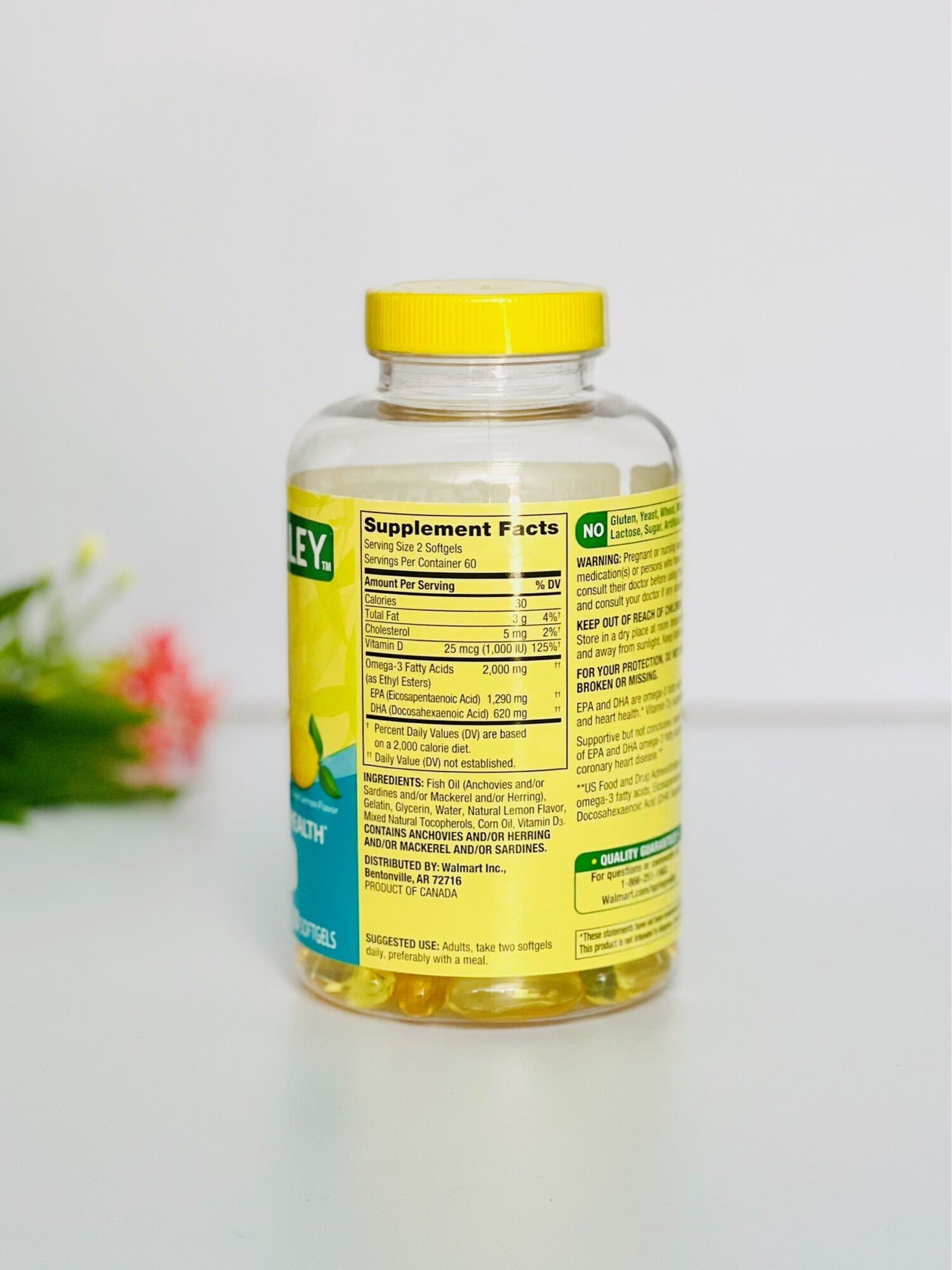Dầu Cá - Spring Valley Omega3 2000mg 120 viên.
