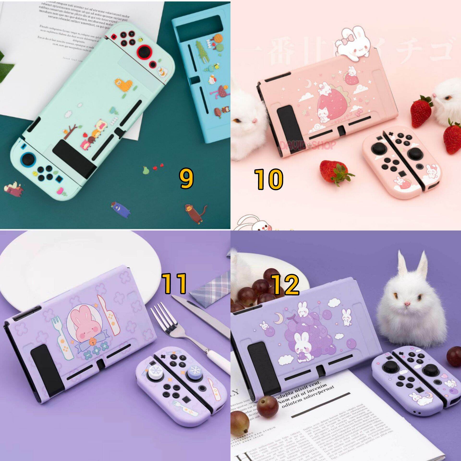 Ốp lưng Silicon mềm Nintendo Switch đủ mẫu Geekshare , chất liệu TPU dành cho nintendo switch v1 v2