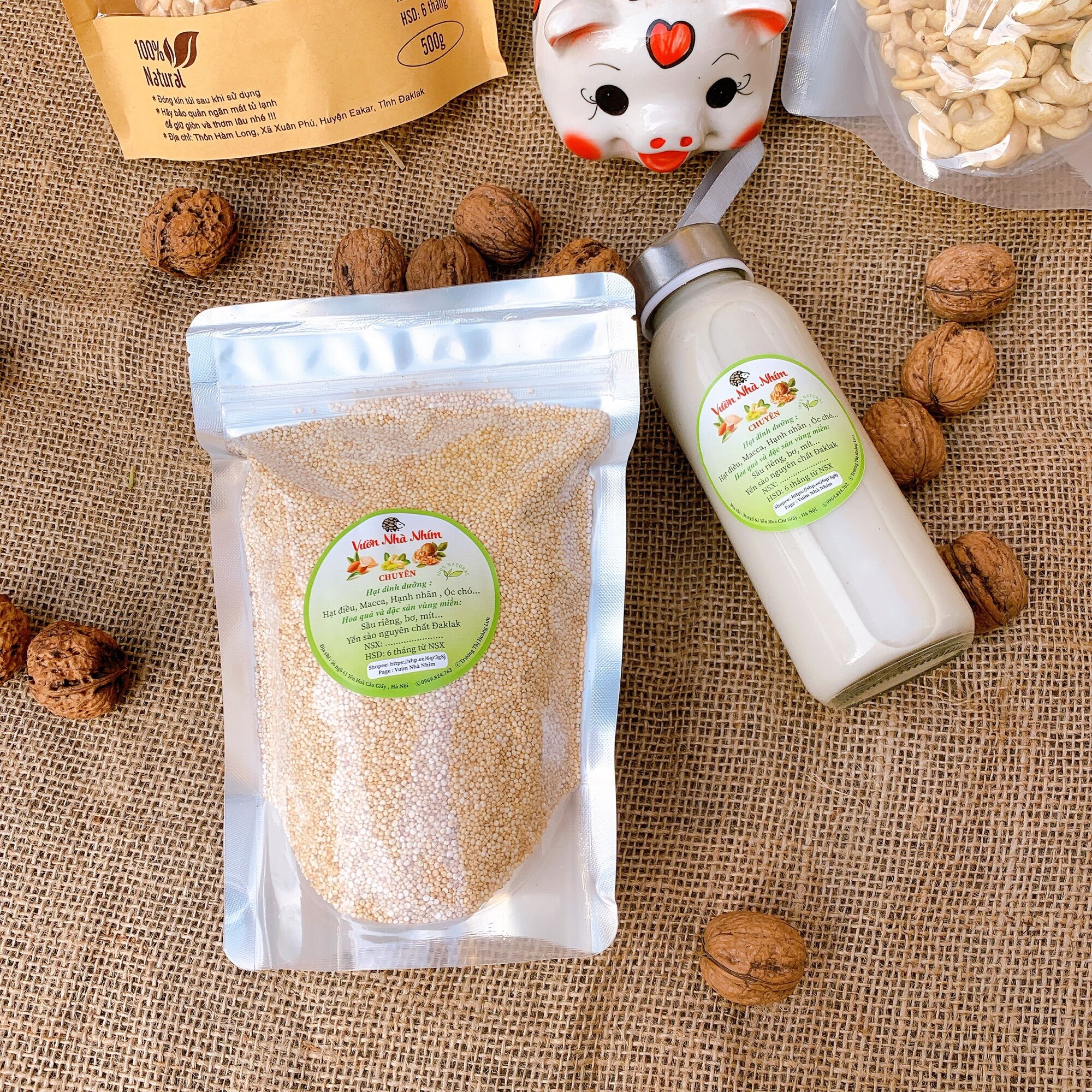 500G Hạt Quinoa - Diêm mạch Peru trắng