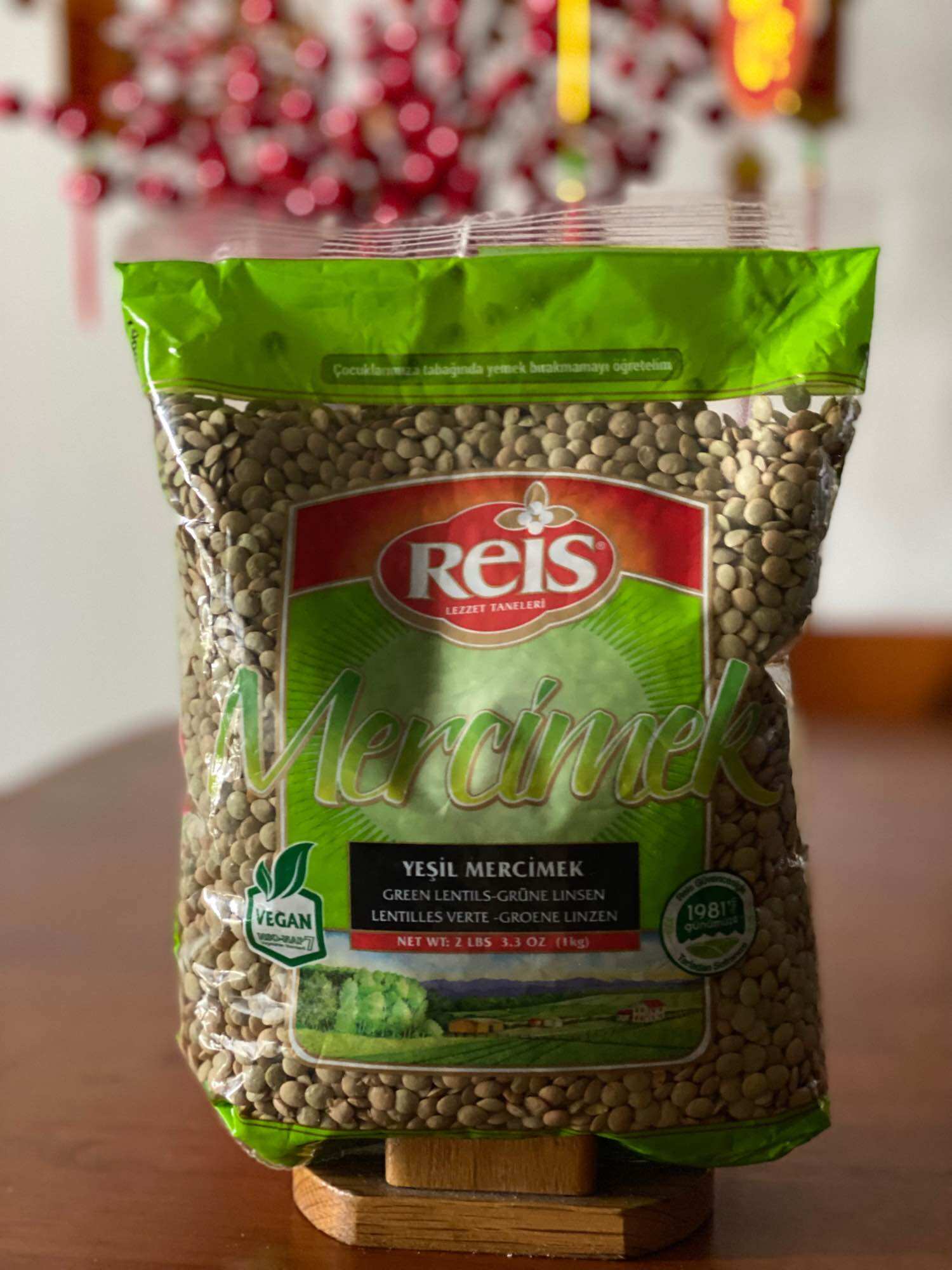 Turkish Green Lentils 1kg Reis