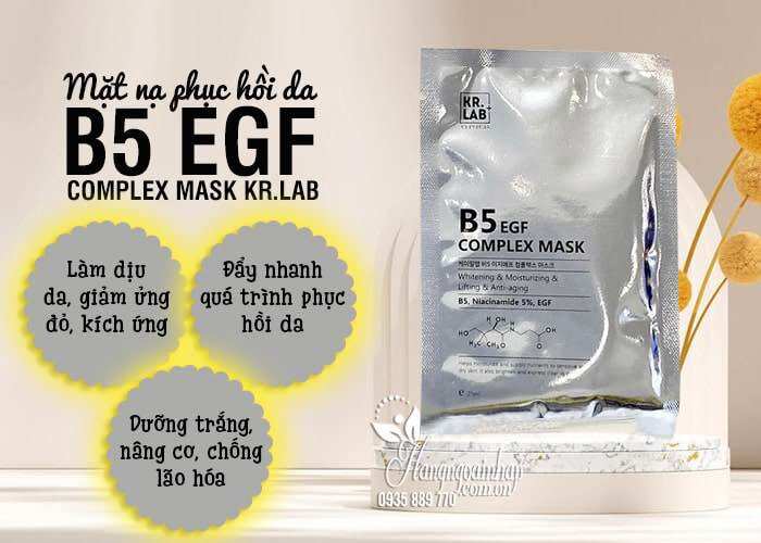 Mặt nạ kr.lab b5 egf complex mask cấp ẩm phục hồi da làm dịu da