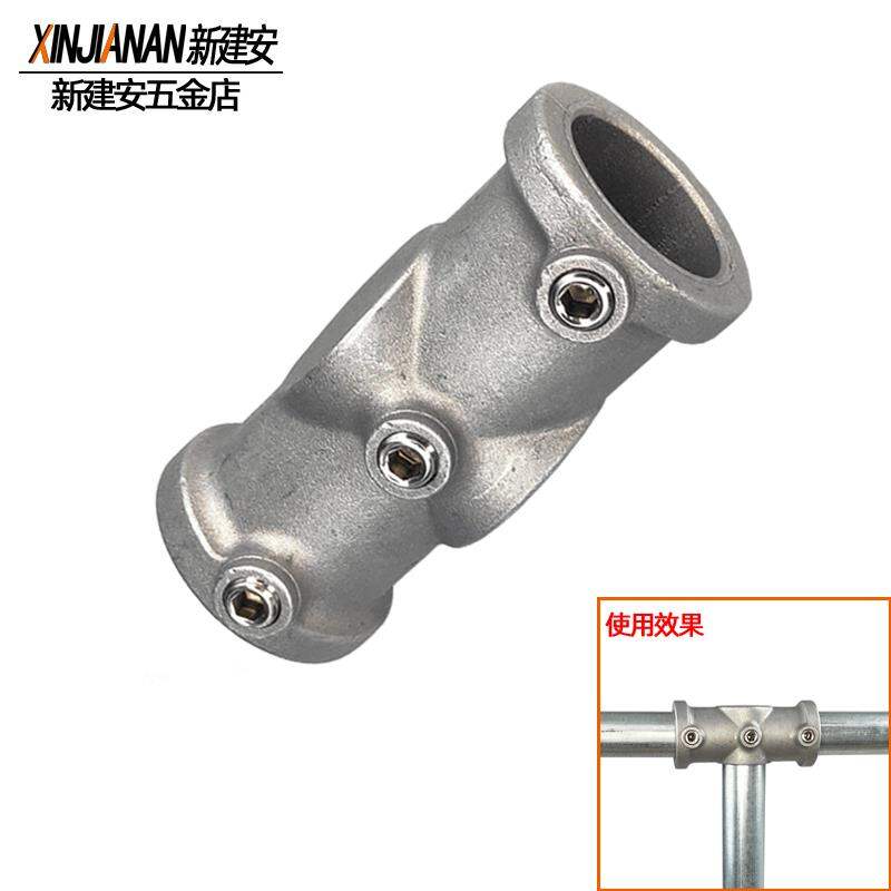 25mm Six in Charge of Aluminum Alloy Galvanized Steel Pipe Fittings round Pipe Iron Pipe Joint Base Tee Elbow Fastener