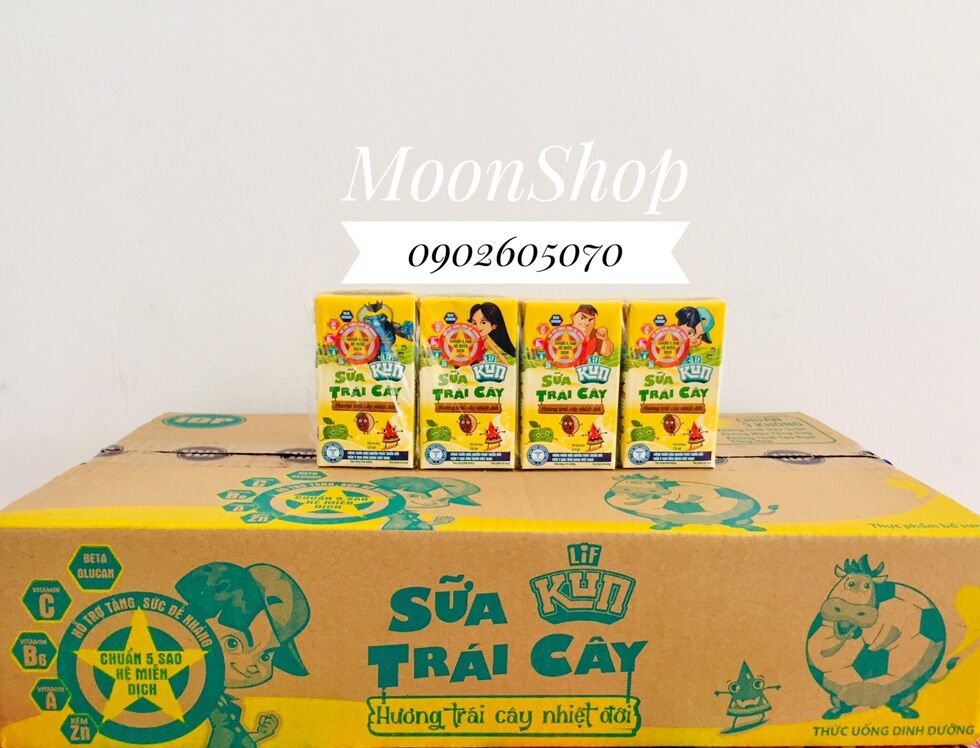 Sữa trái cây lif kun hương trái cây nhiệt đới 110mlx48 hộp