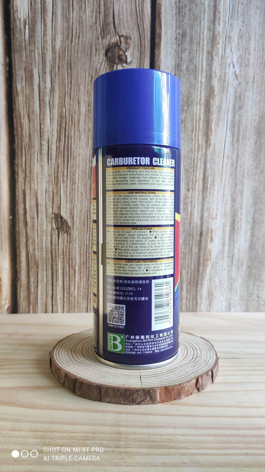 CHAI XỊT BOTNY 450ml VỆ SINH BÌNH XĂNG CON & BUỒNG ĐỐT