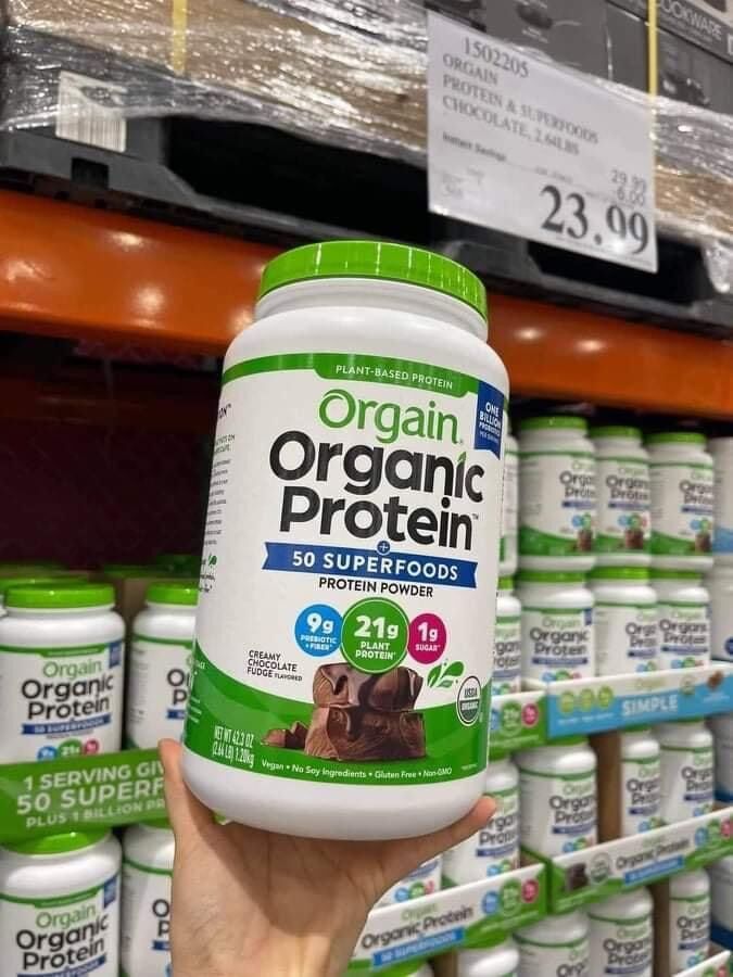 Bột đạm Orgain Organic Protein bột đạm thực vật hữu cơ