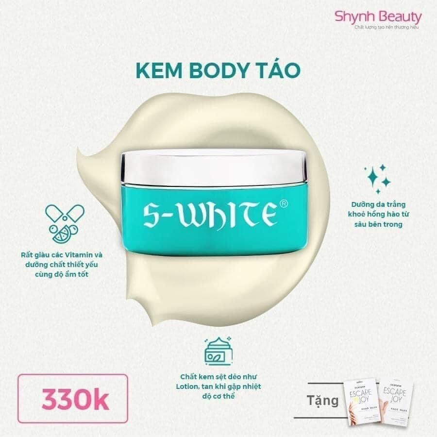 Kem Dưỡng Trắng BODY TÁO SWHITE 200g