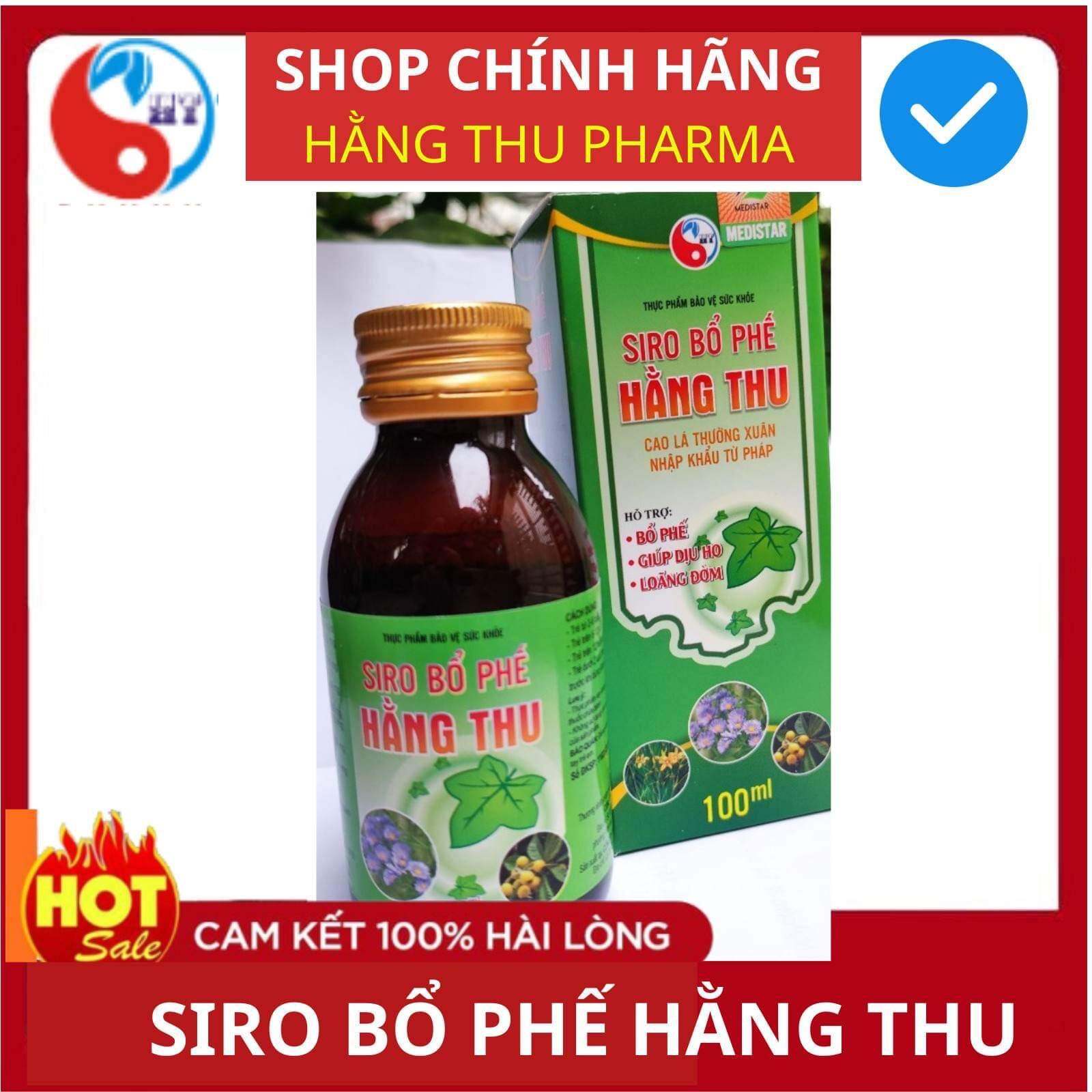 Siro Bổ Phế Hằng Thu - Bổ Phổi, Dịu Ho, Loãng Đờm