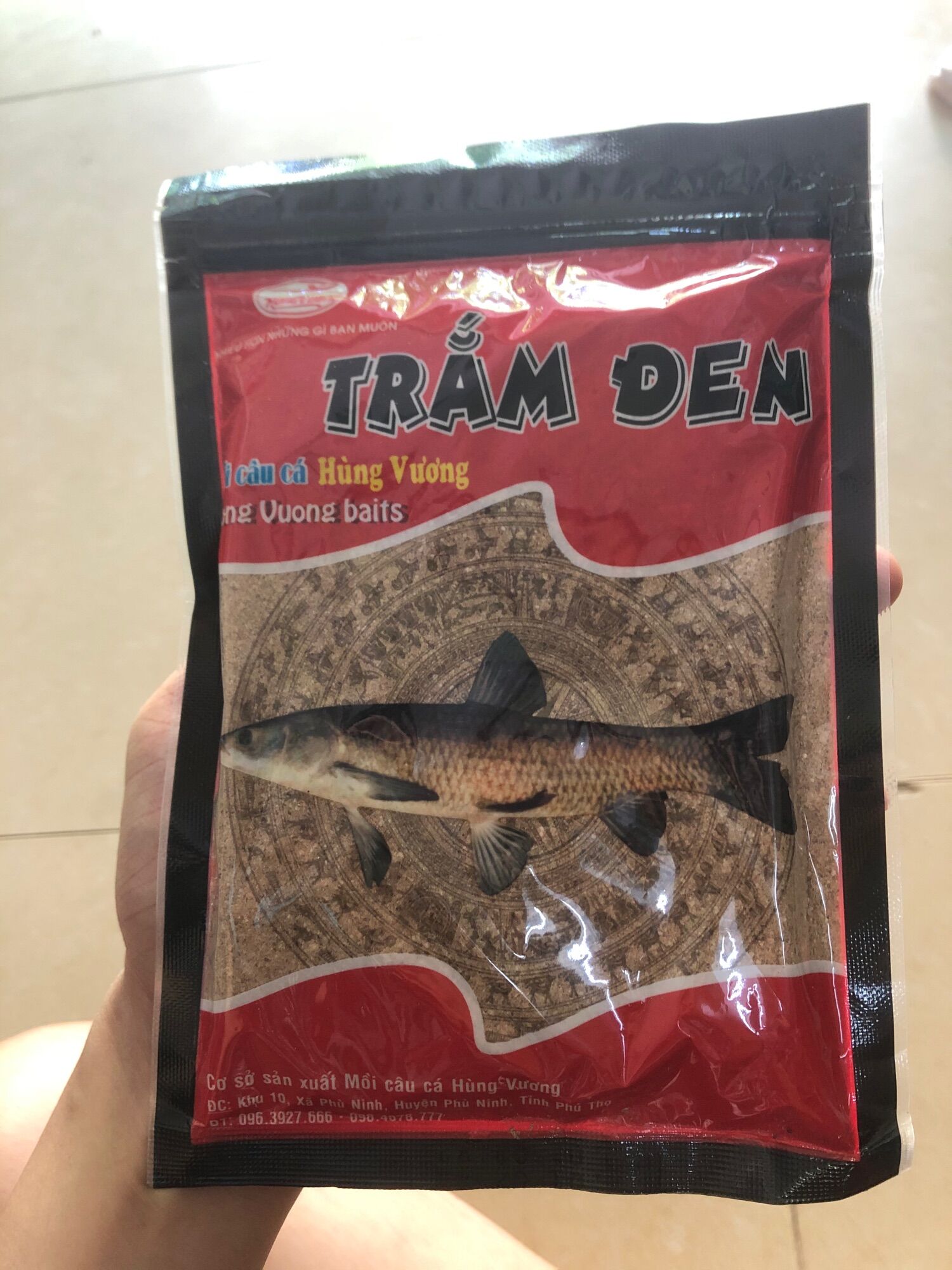 Mồi câu cá Trắm đen Hùng Vương (200gram)