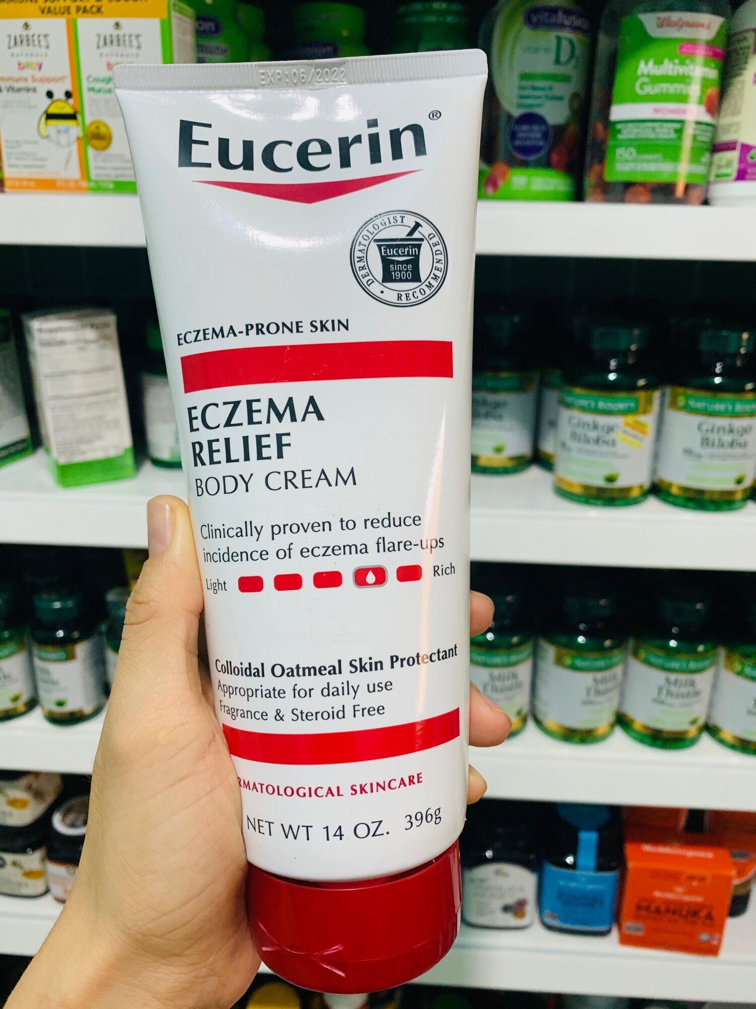 Dưỡng ẩm viêm da cơ địa eucerin