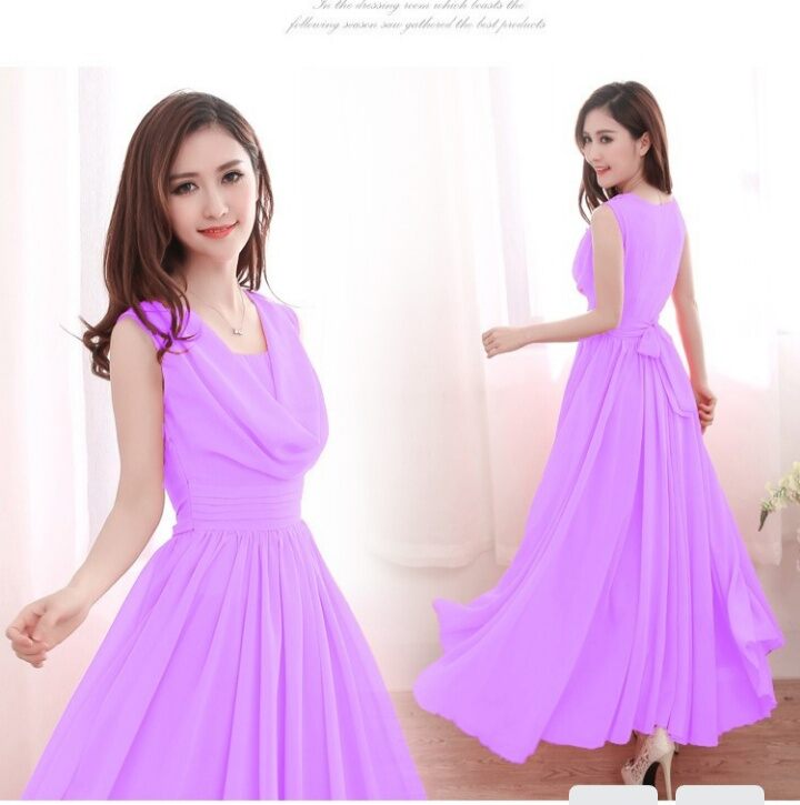Đầm maxi cổ đổ (mã 49)