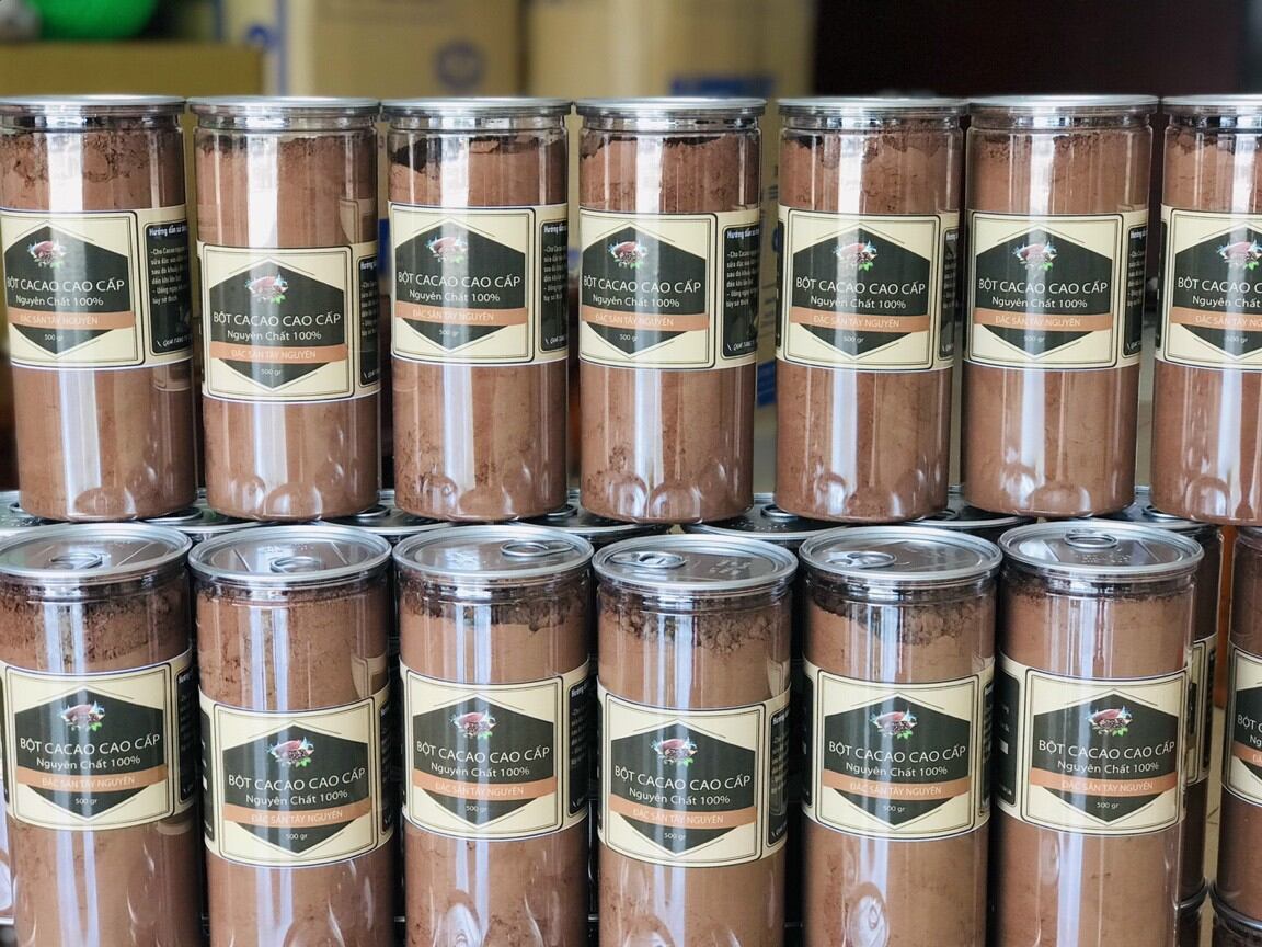BỘT CACAO NGUYÊN CHẤT - DAKLAK - Hộp 500gr