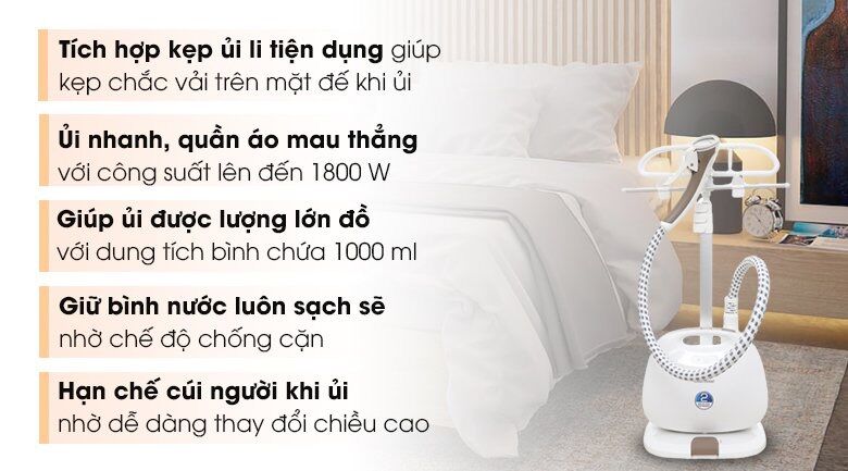 Bàn ủi hơi nước đứng bluestone gsb-3939