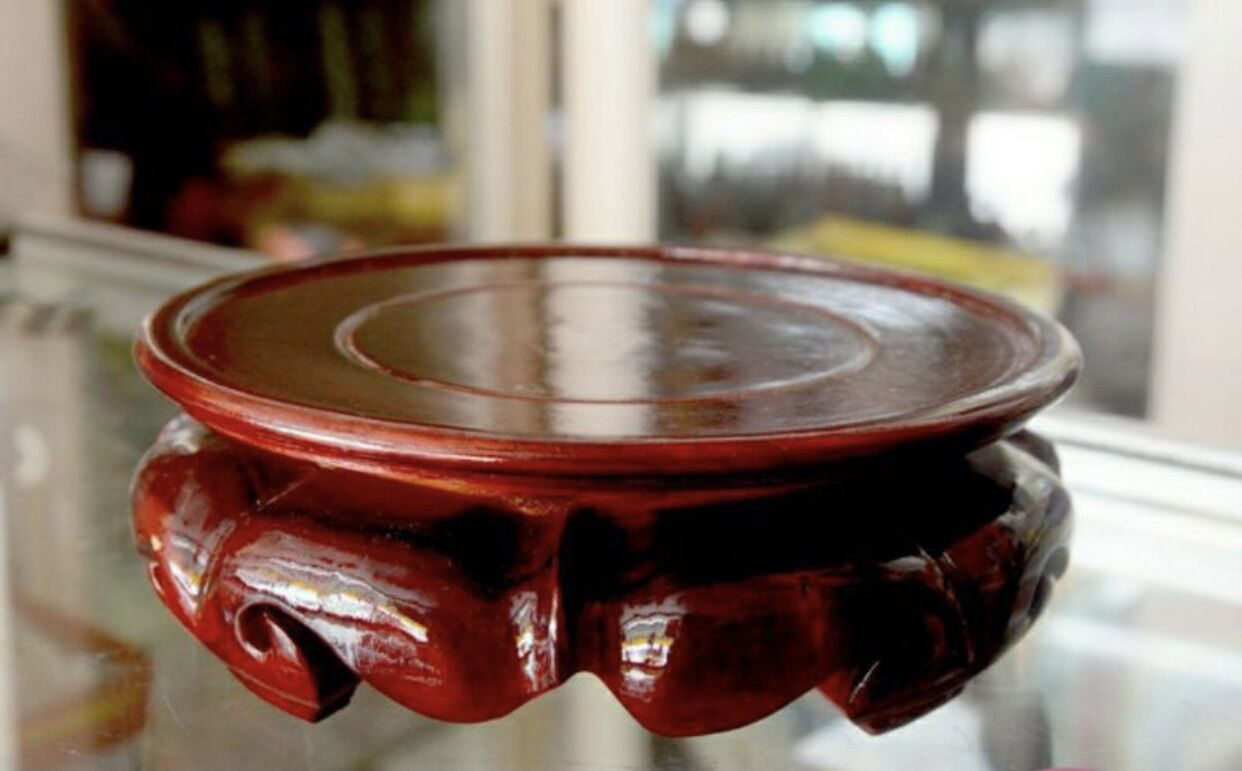 Đế gỗ tròn đặt tượng thờ cúng (7cm)- Nhiều cỡ
