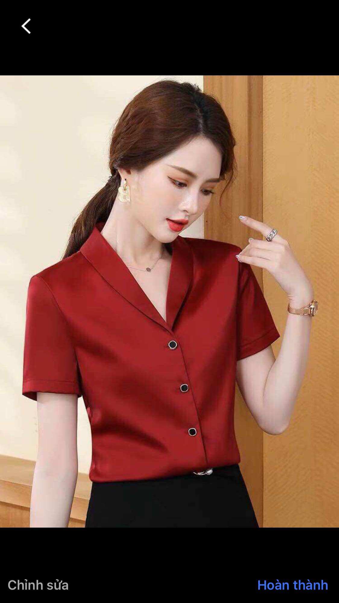 AO2 Áo cổ sam tay ngắn đủ Size chất liệu vải mango