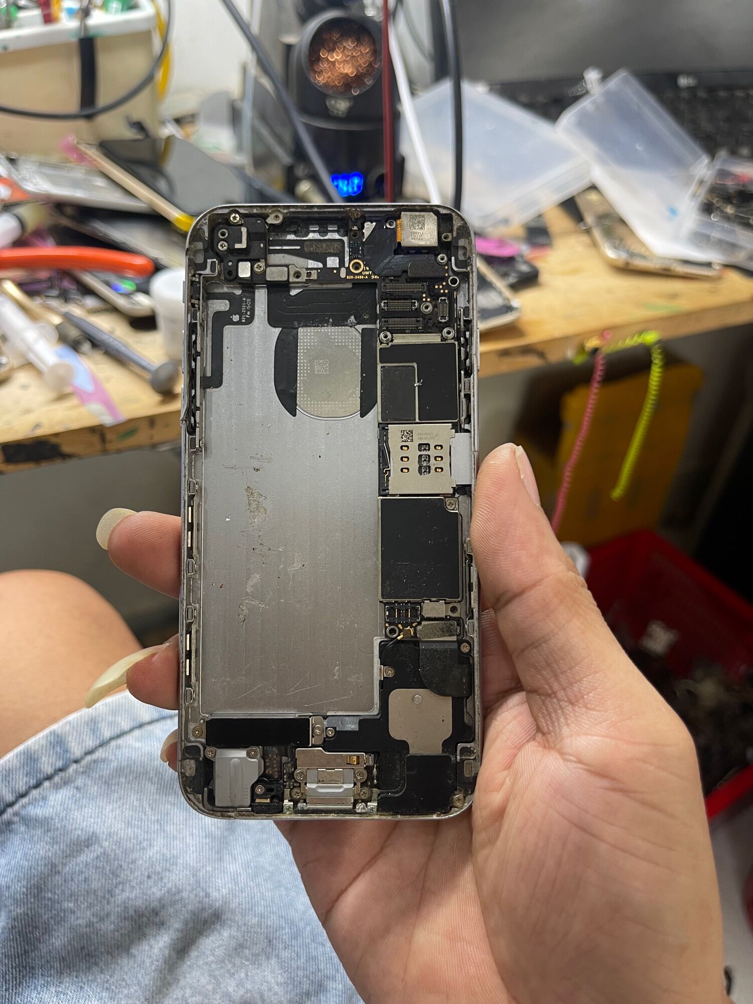 Cụm ip 6g 16gb nghe gọi không pin không màn