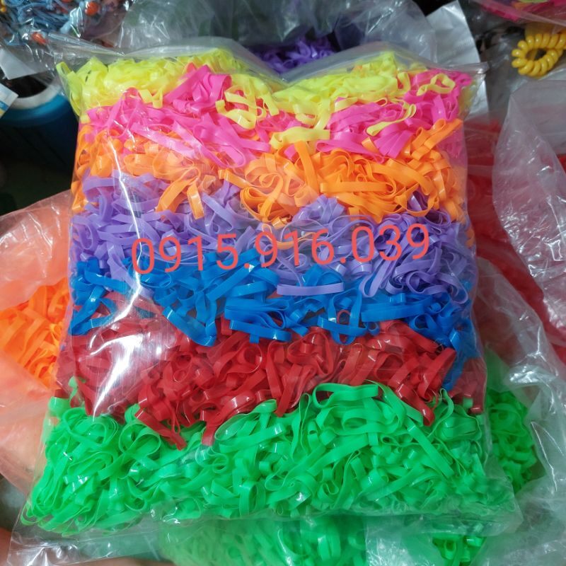 500 gram thun dẻo, thun cột tóc bản to
