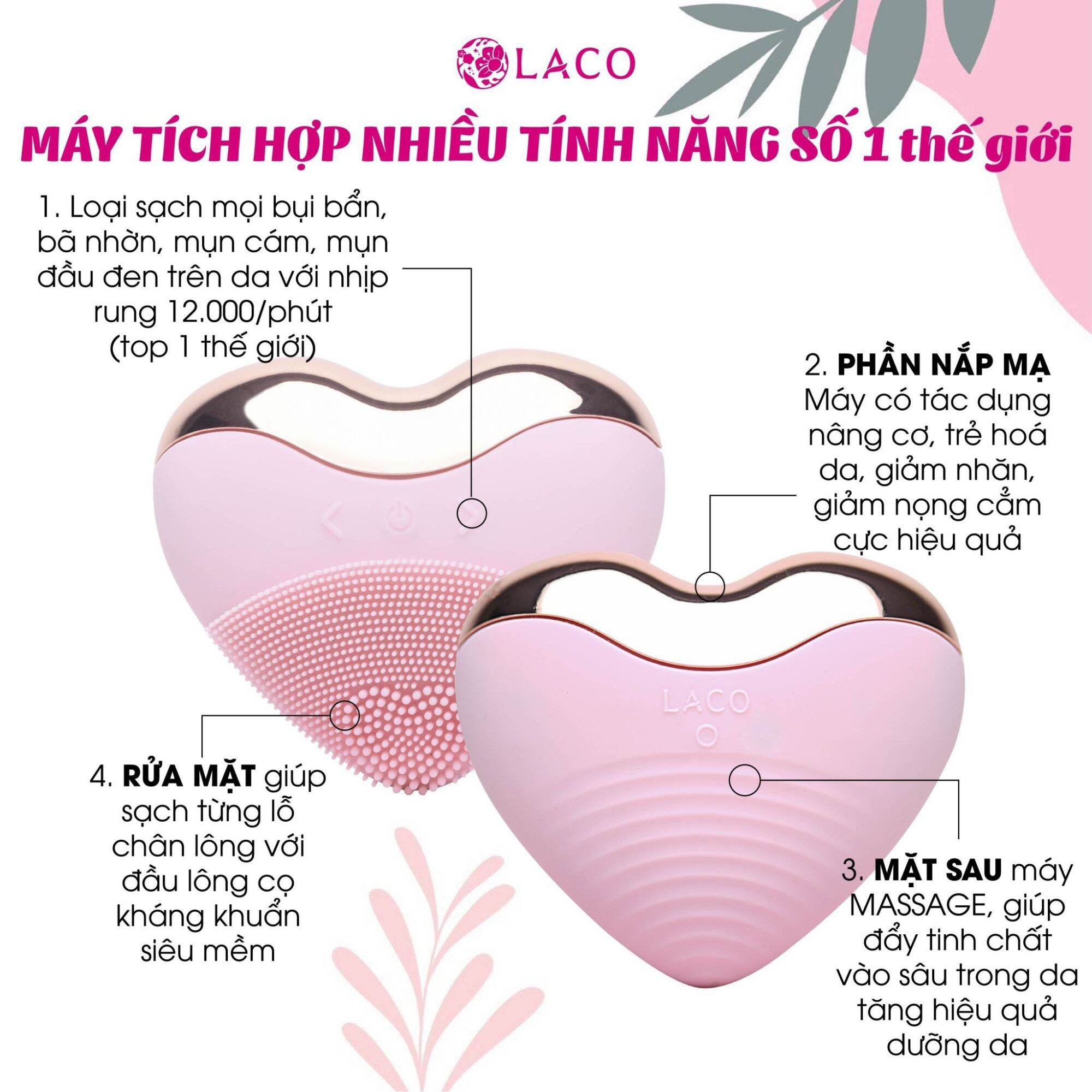 Máy Rửa Mặt Laco Luxury