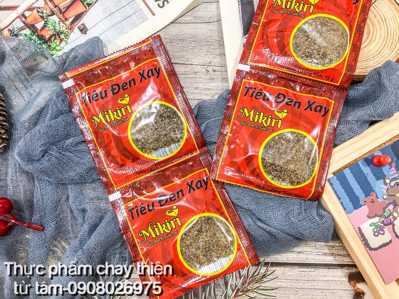 Tiêu đen xay mikiri 12g