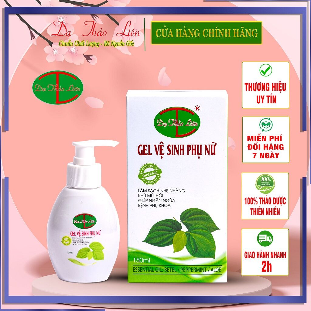 gel vệ sinh dạ thảo liên 150ml