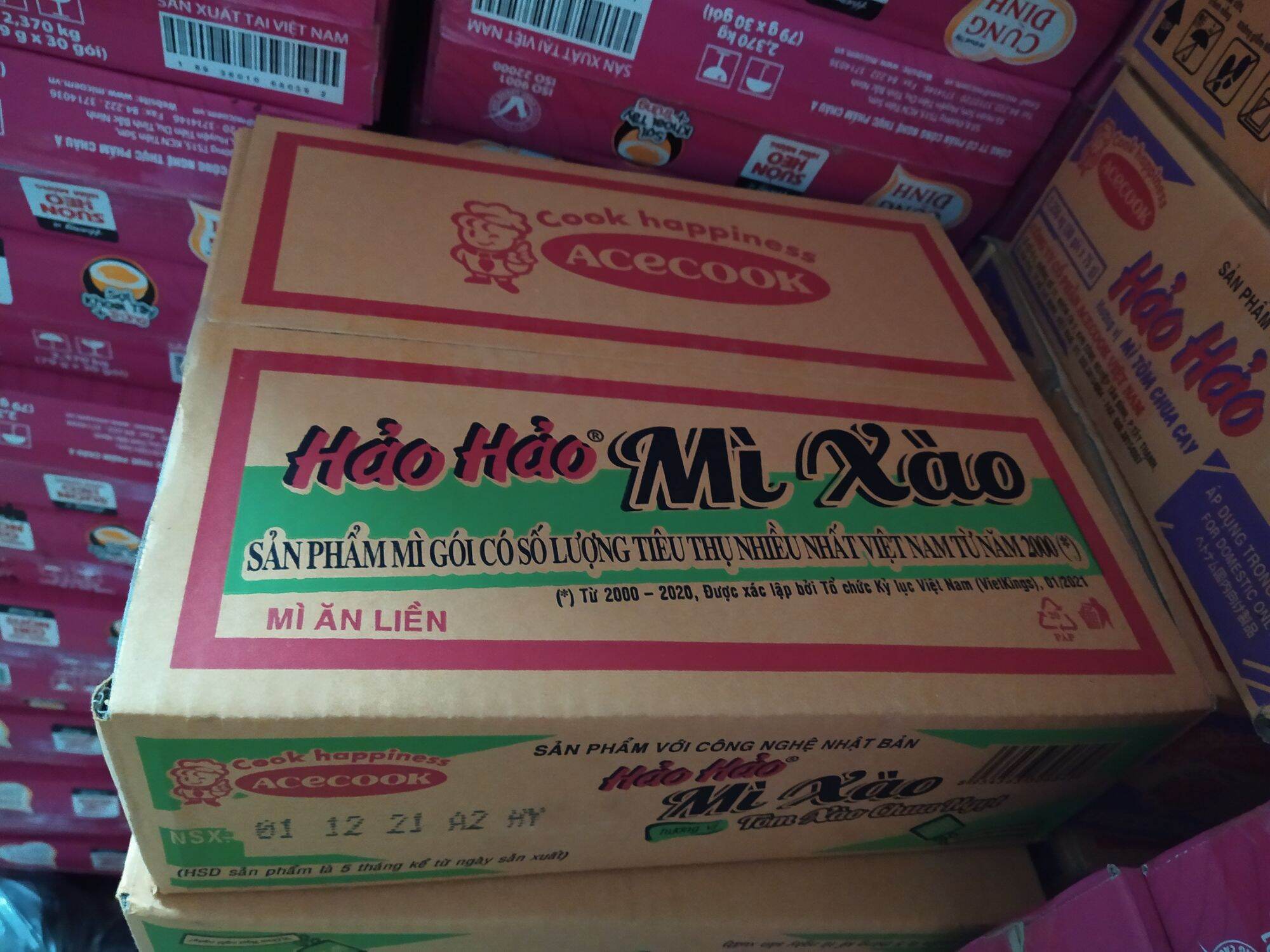 Thùng mì xào Hảo Hảo 30gói x 75g