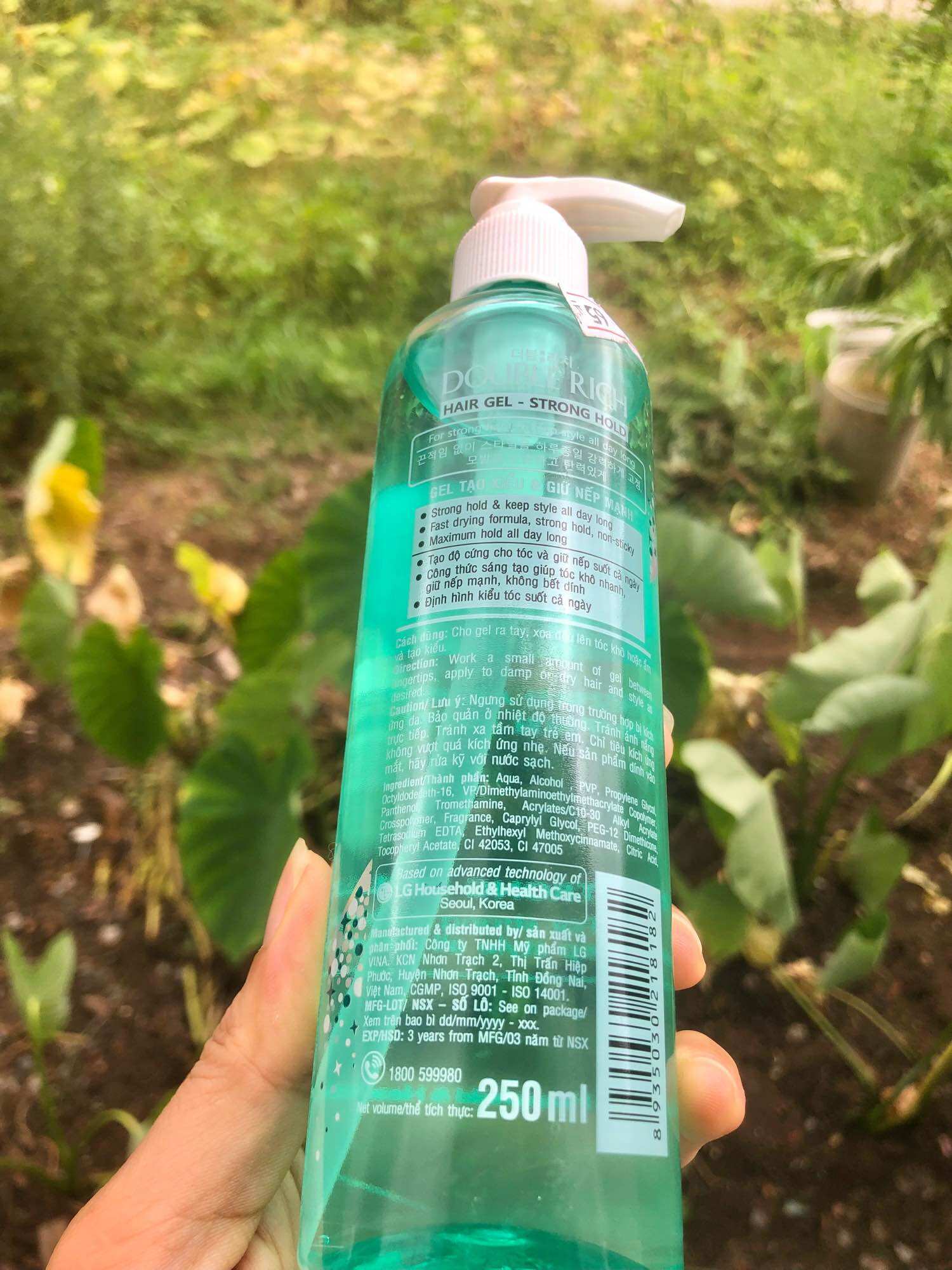GEL tạo kiểu cho tóc uốn Double Rich hard hold 250 ml