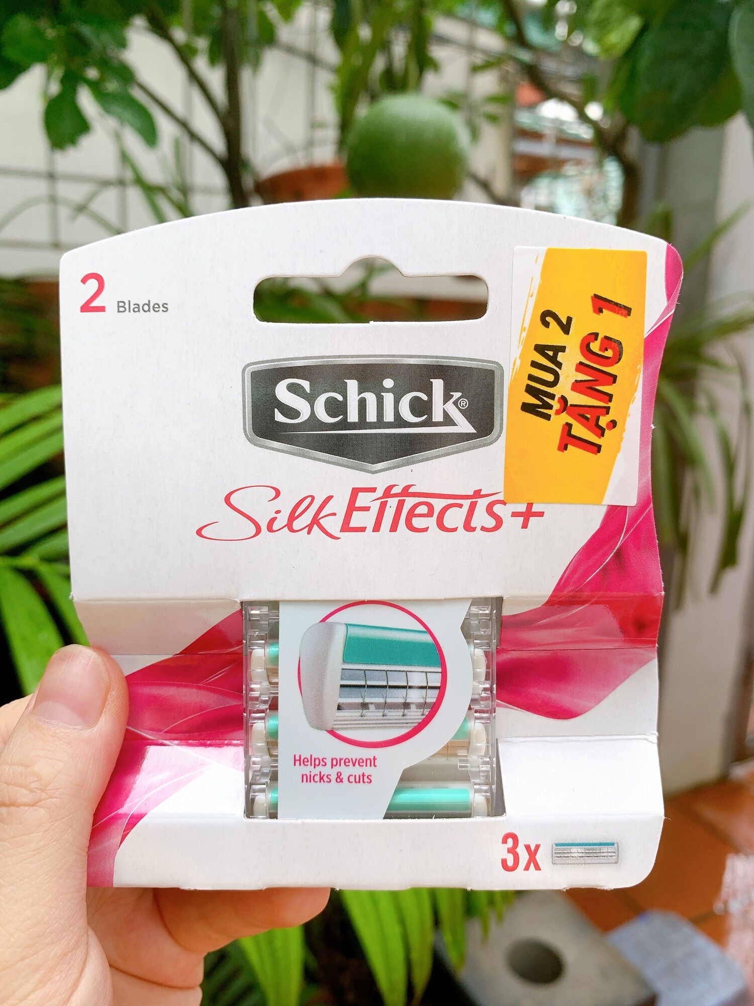 Lưỡi Dao Cạo  Dàng Cho Nữ Schick Silk Effects 3S(mua 2 tặng 1 trong cùng 1 hộp)