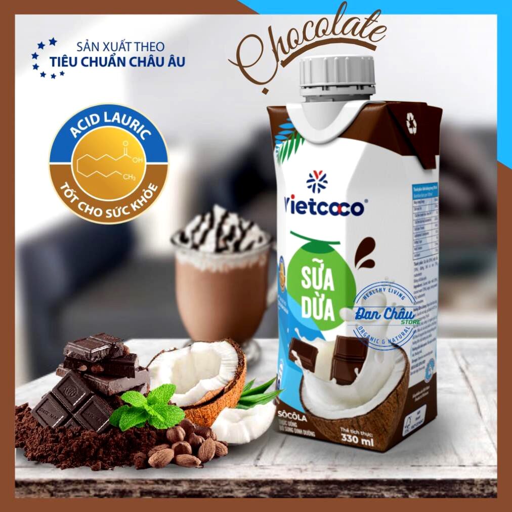 Sữa dừa socolate Vietcoco 330ml