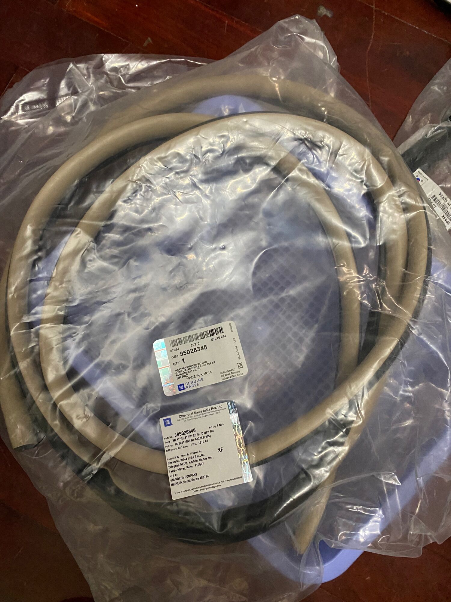 Gioăng khung cửa captival xịn gm:95028345