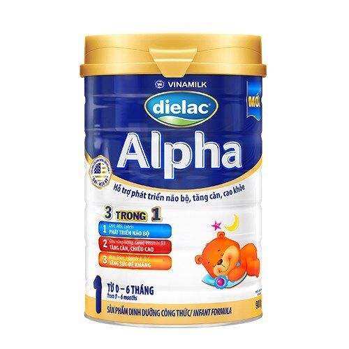 Sữa bột vinamilk dielac alpha 1 - hộp thiếc 900g,