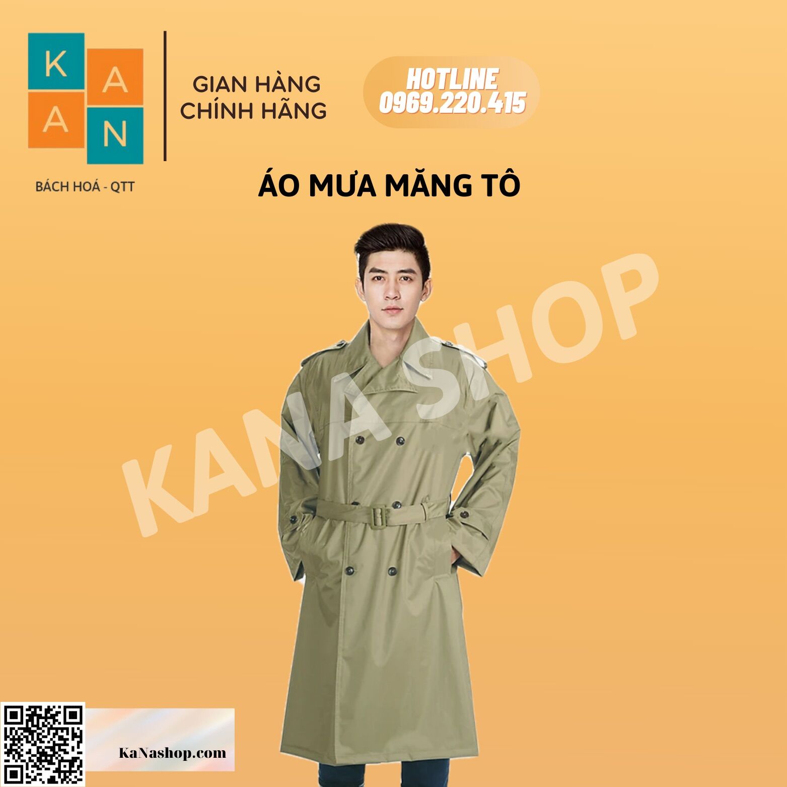 ÁO MƯA BỘ CÁNH DƠI ÁO MƯA MĂNG TÔ Ô LIU kanashop